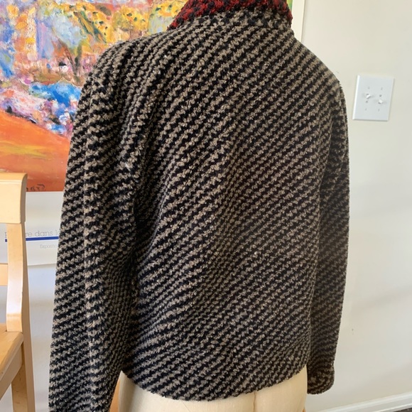 Slightly cropped fleece button up jacket/sweater from County Clothing Co. 90s - Picture 2 of 5